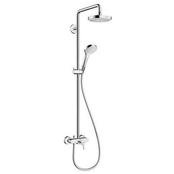 Душевая система для душа Hansgrohe Croma Select S Showerpipe 27255400 хром белый 