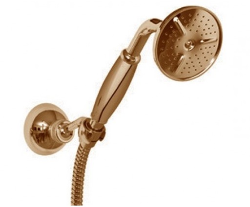 Ручной душ со шлангом и держателем Cezares CZR-KD-02-M бронза 