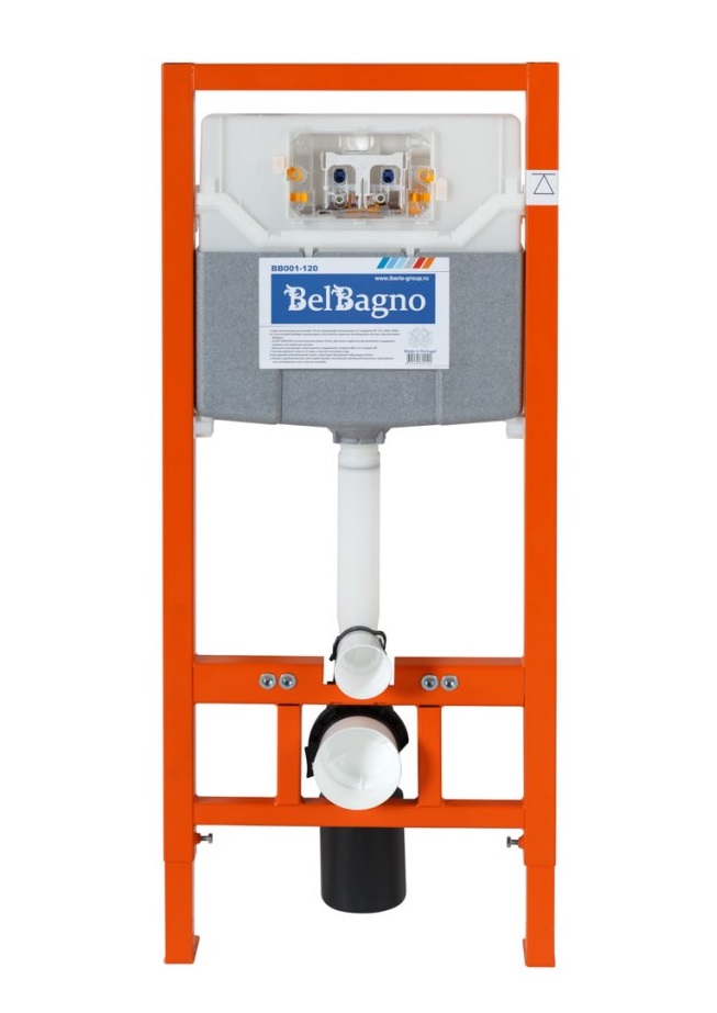 Инсталляция BelBagno для подвесного унитаза BB001-120 с крепежом 