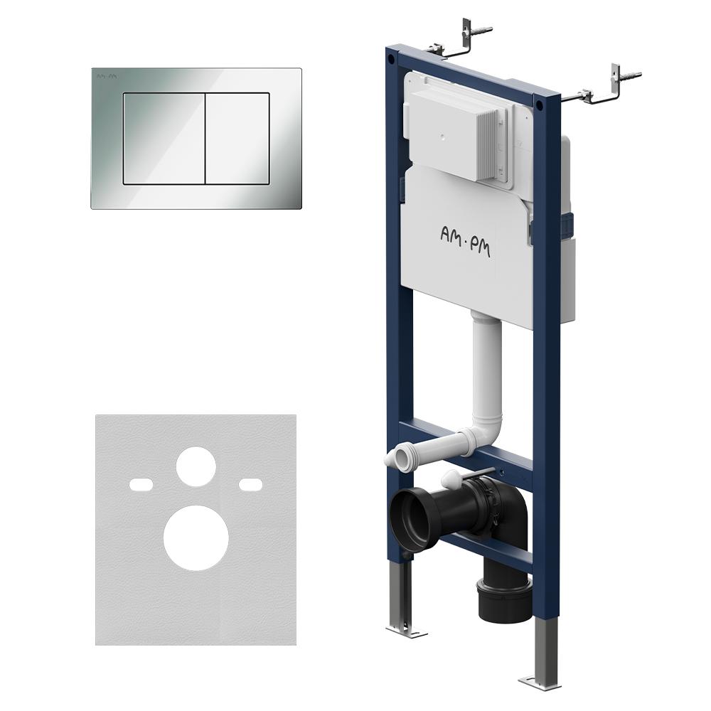 Инсталляция для подвесного унитаза AM.PM PrimeFit I012709.0251 с клавишей смыва 