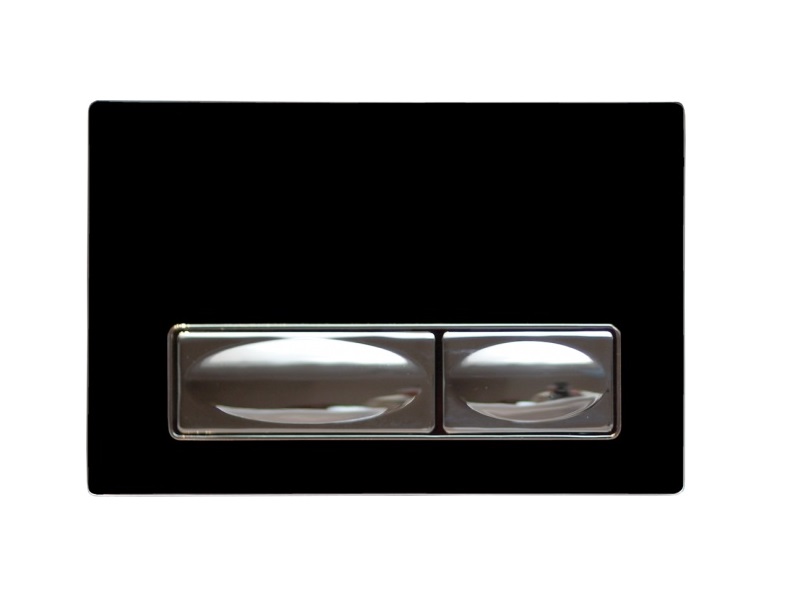  Кнопка для инсталляции черная стекло Creavit GP4002.00 