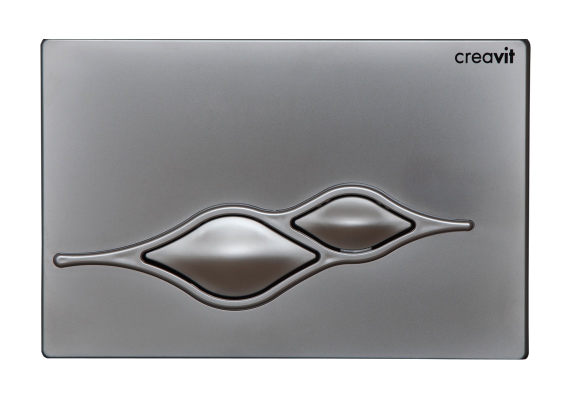  Кнопка для инсталляции Creavit UFO матовая серая GP1002.00 