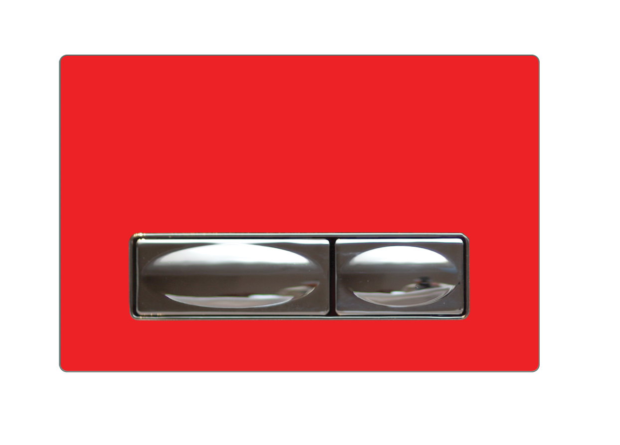  Кнопка для инсталляции красная стекло Creavit GP4003.00 