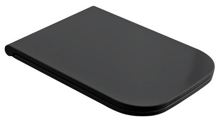 Крышка-сиденье для унитаза Scarabeo Teorema 2.0 8305/B49 черный матовый, с микролифтом 