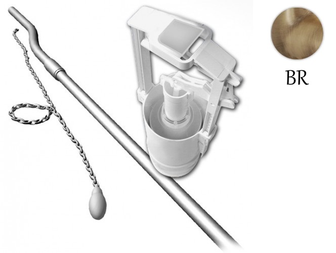 Механизм с трубой и цепочкой для смыва ArtCeram Hermitage HEA006 72 бронза 