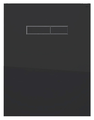 Верхняя панель с механическим блоком управления стекло черное клавиши черные Tecelux 9650005 