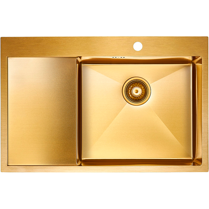 Мойка 78х51 Paulmark Atlan PM217851-BGR брашированное золото  
