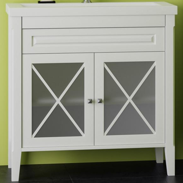 Тумба под раковину 90 Opadiris Палермо 00-00002355 белая матовая 