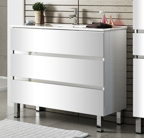 Тумба с раковиной 70x46 SanVit Кубэ-3  kkube3070w белая 