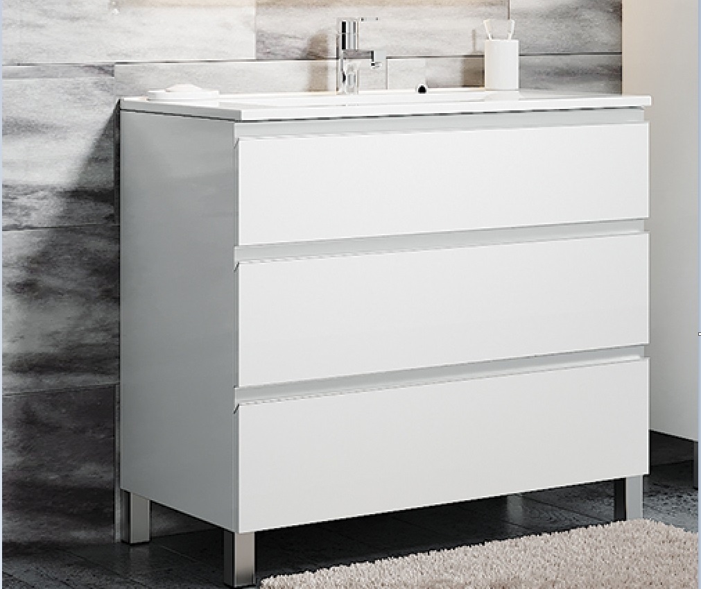 Тумба с раковиной 80x46 SanVit Авеню-3  kavenu3080w белая 