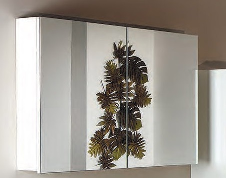 Зеркальный шкаф 100x64 см Armadi Art Vallessi 546-W White 