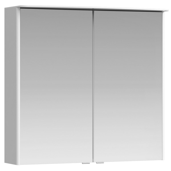 Зеркальный шкаф с подсветкой 80x76 см Aqwella Neringa NER0408 белый 