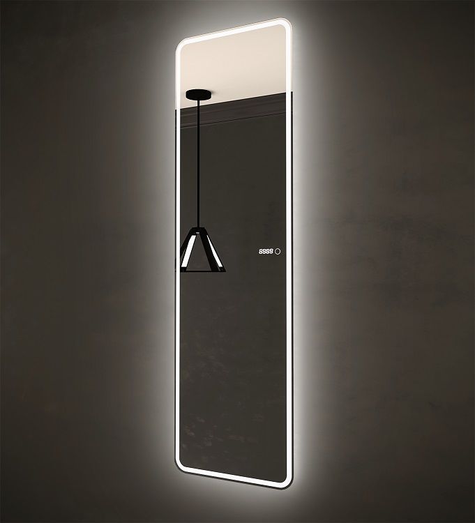 Зеркало 45х150 Art&Max Terni AM-Ter-450-1500-DS-F-T с подсветкой и сенсорным выключателем 