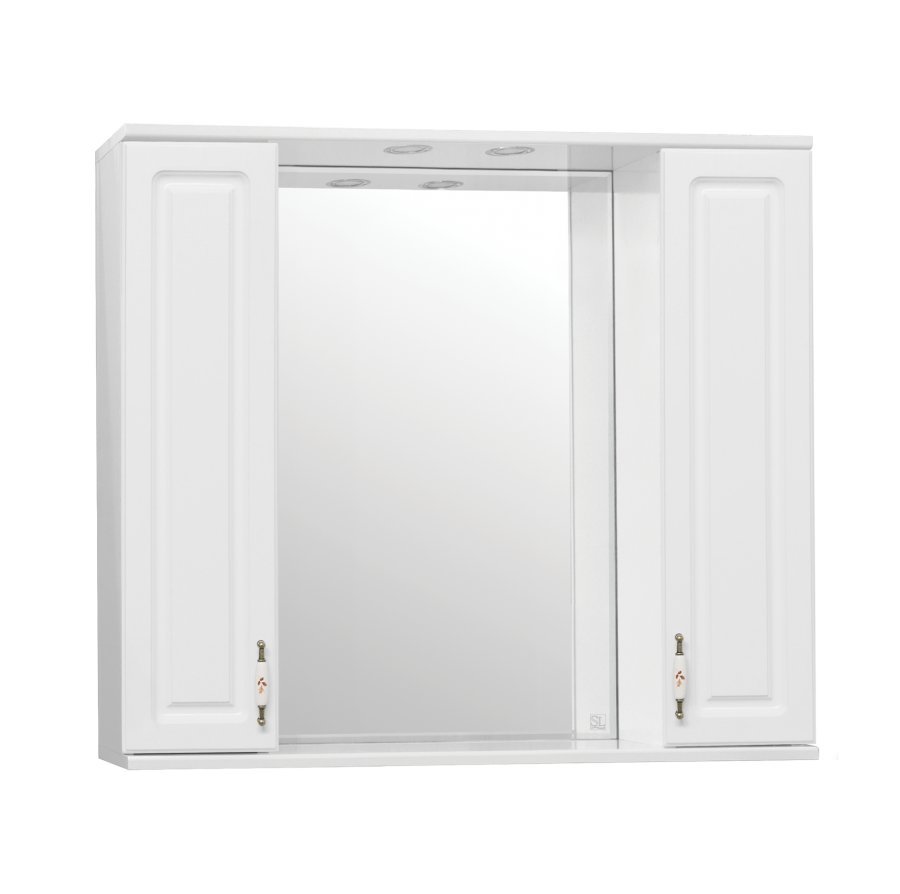 Зеркало- шкаф 90x83 см Style Line Жасмин 1000/С белый ЛС-00000586 