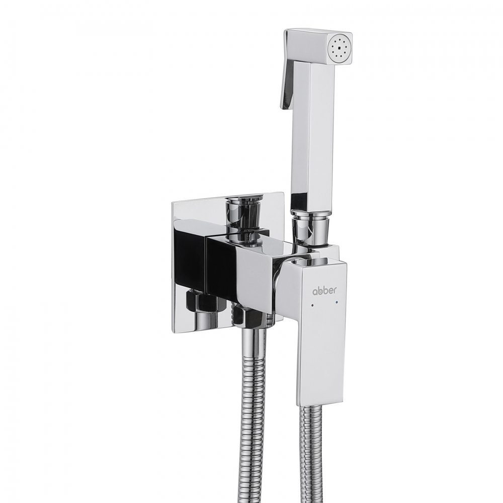 Смеситель с гигиеническим душем Abber Daheim AF8226 хром 