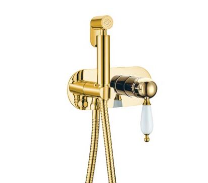 Смеситель с гигиеническим душем   Boheme Imperiale/Tradizionale Oro 425 золото 