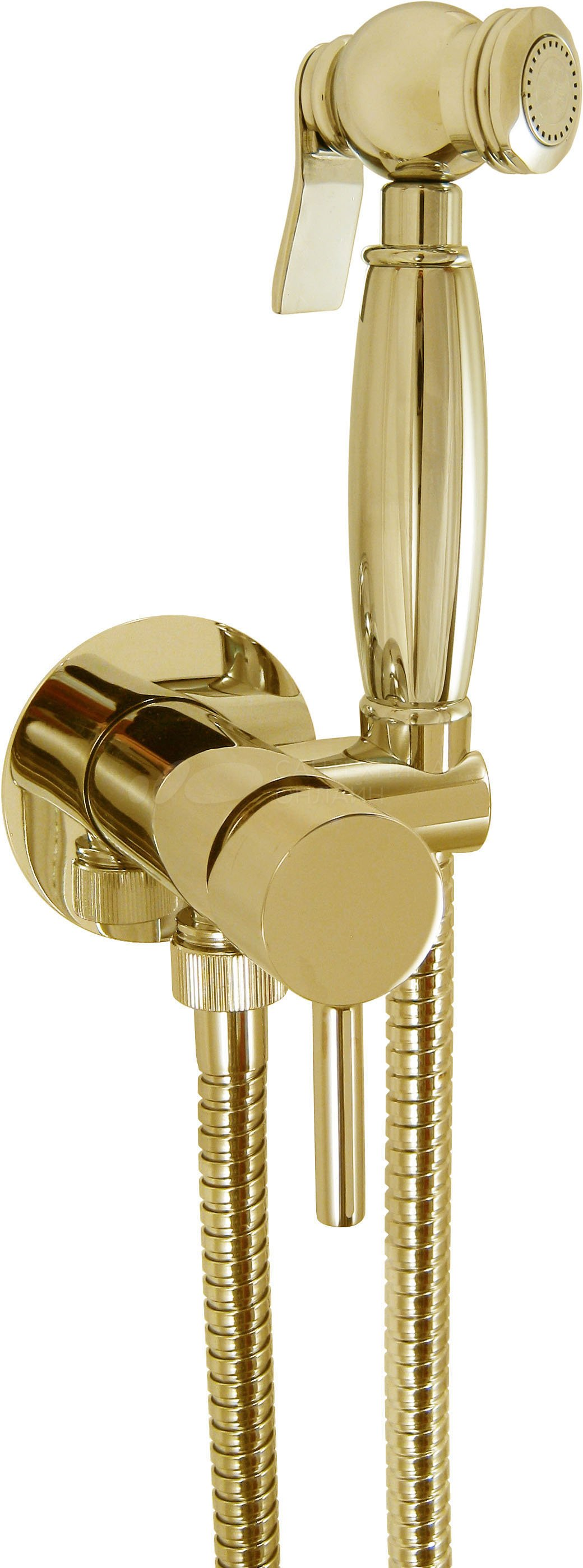 Гигиенический душ со смесителем Giulini Futuro Classic золото FSH25/1531DO 