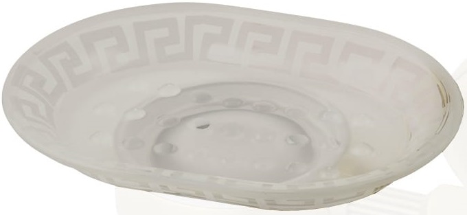 Мыльница стекло матовое с декором Migliore Fortuna 27803 