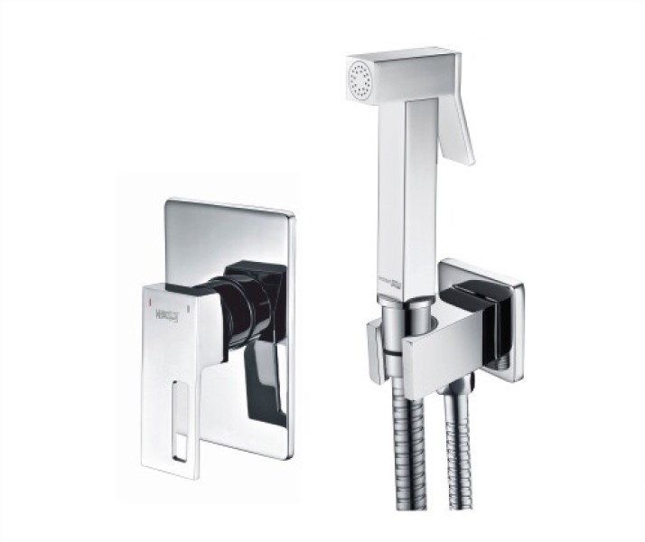 Смеситель для душа с гигиеническим набором Wasserkraft Alme A15157 со шлангом 120 см 