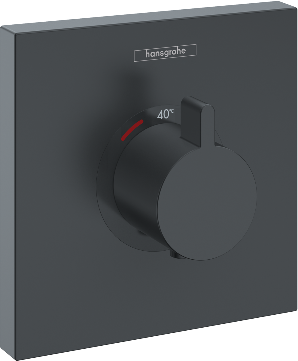 Смеситель для душа термостат (внешняя часть) Hansgrohe Select Highflow 15760670 матовый черный 