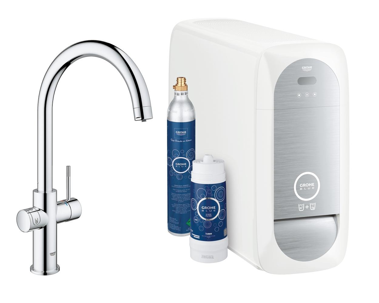 Смеситель для кухни GROHE Blue Home 31455000 купить в интернет-магазине  Смеситель-онлайн.Ру