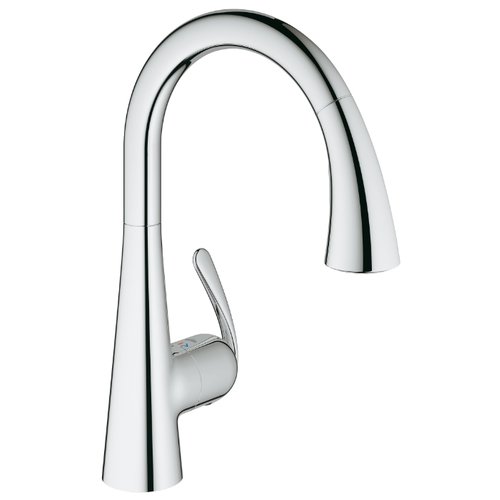 Кран для кухни с выдвижным изливом grohe