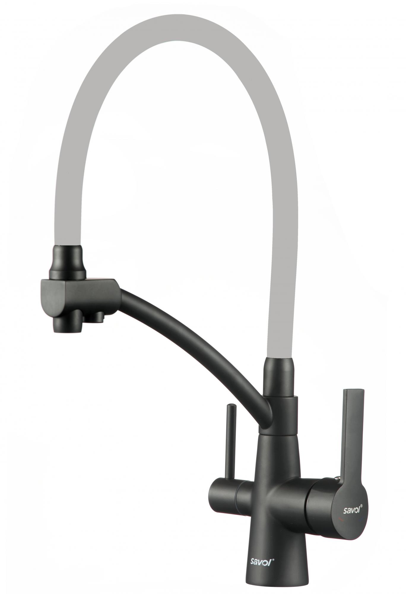 Смеситель для кухонной мойки под фильтр питьевой воды Savol S-L1805H-04 