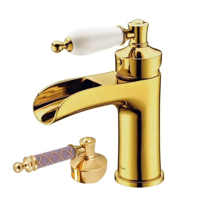 Смеситель для раковины Boheme Vogue Murano 211-MR-V золото ,фиолетовое 