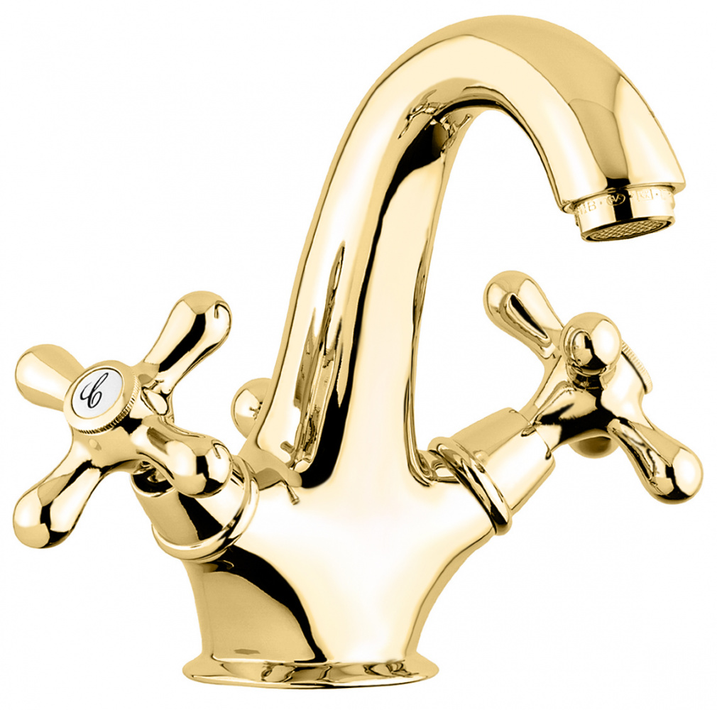 Смеситель для раковины Emmevi Deco Classic 12013OR золото 