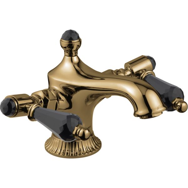 Смеситель для раковины Emmevi The One 98003LCSWNECR черный матовое золото 