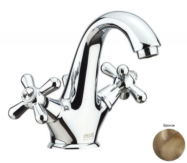 Смеситель для раковины Fiore Margot Sky Swarovski бронза 01ZZ0623 