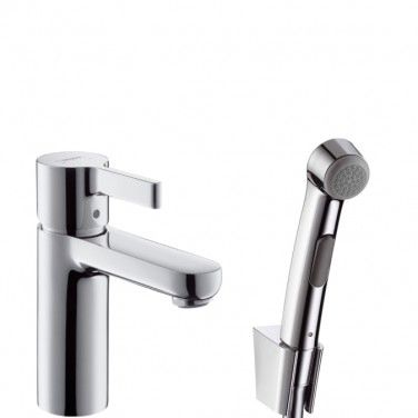 Смеситель для раковины с гигиеническим душем Hansgrohe Metris S 31160000 