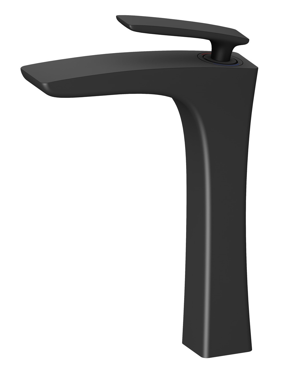 Смеситель для раковины высокий Timo Helmi 4011/03F black черный 