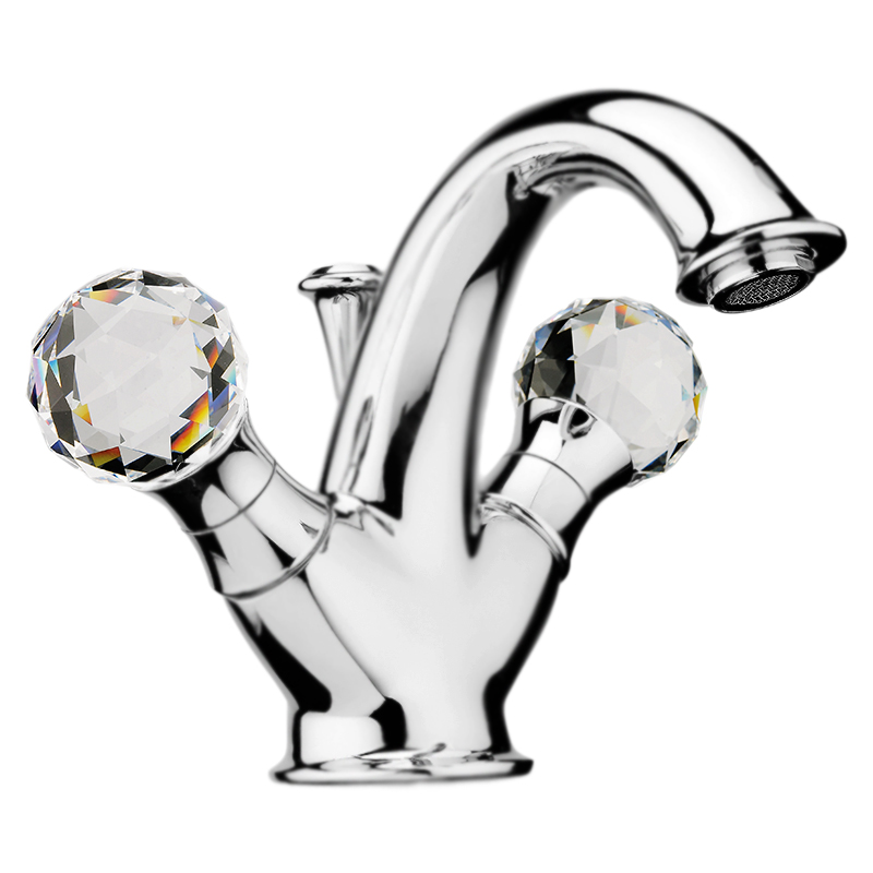 Смеситель для раковины Webert Karenina KA700102015 хром кристаллы Swarovski 