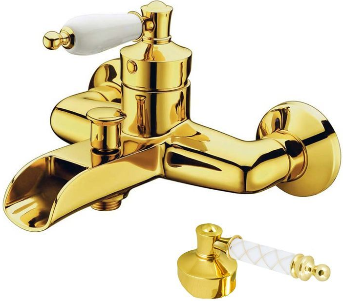 Смеситель для ванны Boheme Vogue 213-MR-W золото  