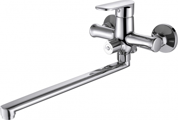 Смеситель для ванны c длинным изливом Bravat Opal F6125183CP-02L-RUS 