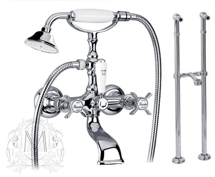 Смеситель для ванны напольный  Migliore Princeton Ml.Prn-802 Cr   арт. 19356 хром  