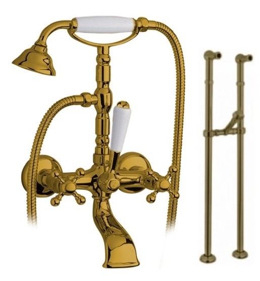 Смеситель для ванны напольный  Migliore Revival Ml.Rev-402 Br арт. 19488 бронза  