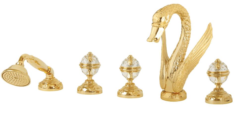 Смеситель на борт ванны Migliore Luxor 24243 золото новый арт. 24243 