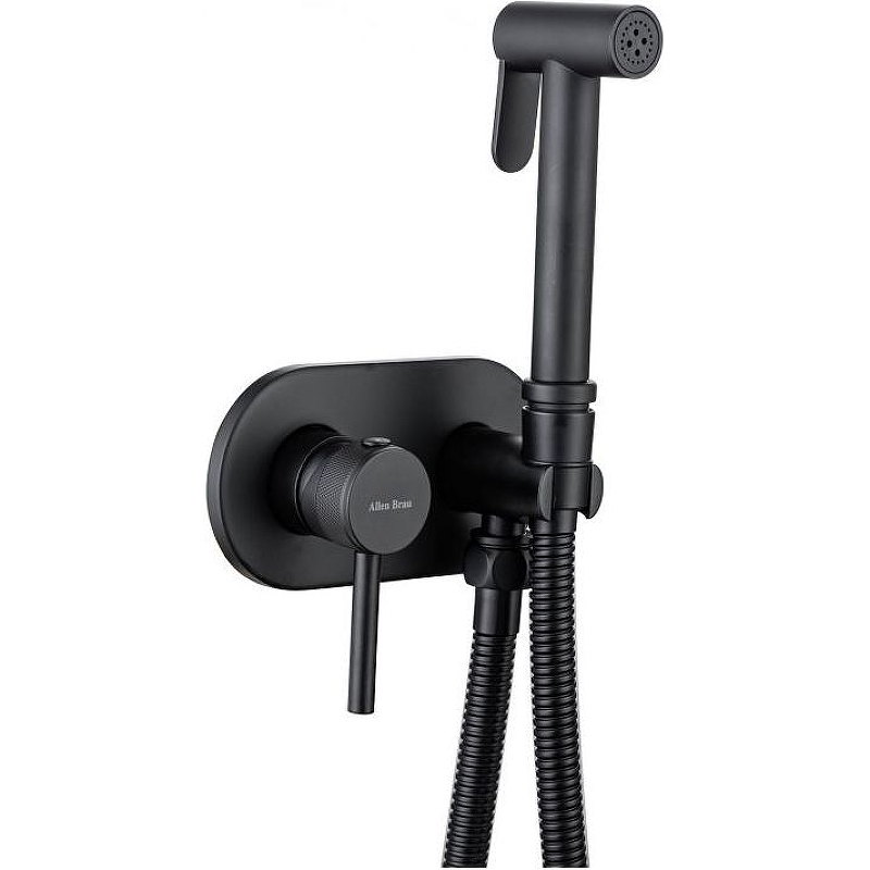 Смеситель с гигиеническим душем Allen Brau Priority 5.31005-31 черный матовый 