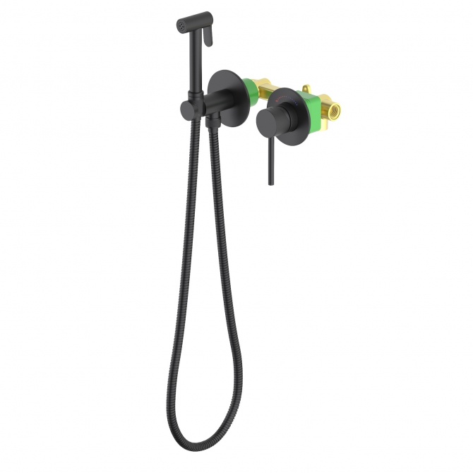 Смеситель с гигиеническим душем Timo Saona 2339/03SM черный 