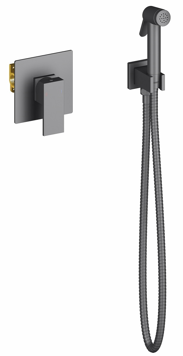 Смеситель с гигиеническим душем Timo Selene 2089 03SM black черный 