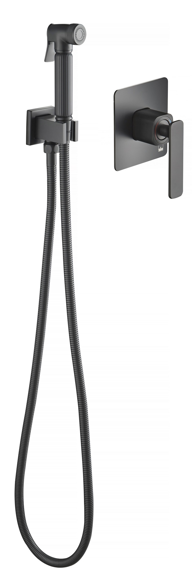 Смеситель с гигиеническим душем Timo Torne 4389 03SM черный black 