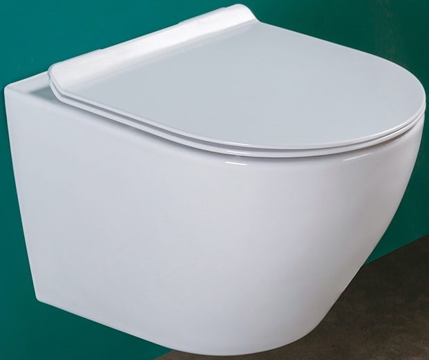 Унитаз безободковый 61107Y с крышкой микролифт (комплект) 