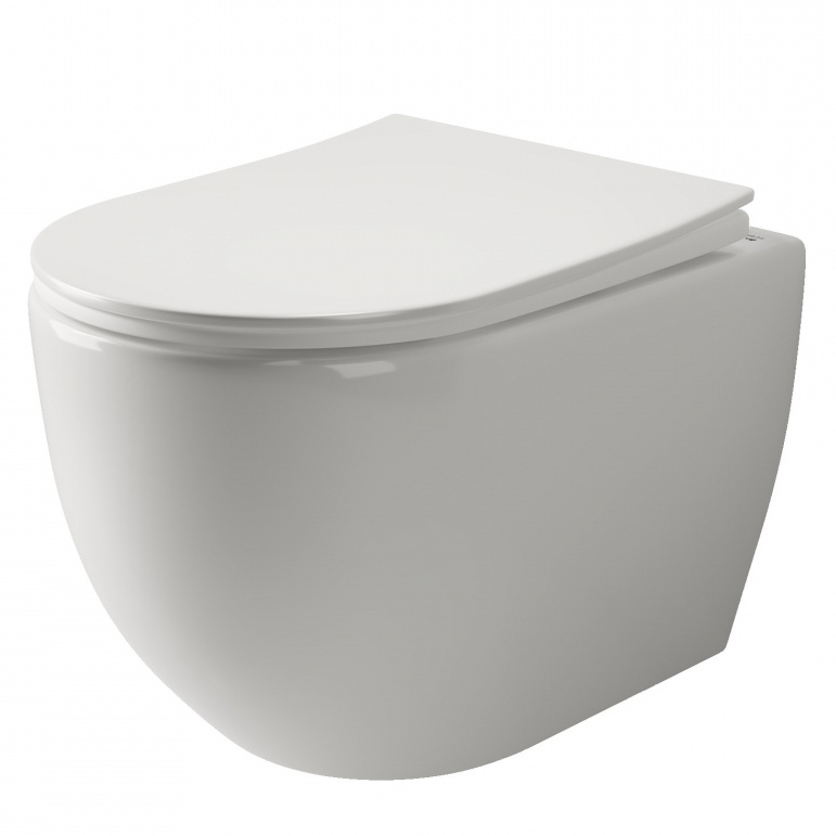  Унитаз безободковый с микролифтом Ceramica Nova Mia CN1805 (комплект) 