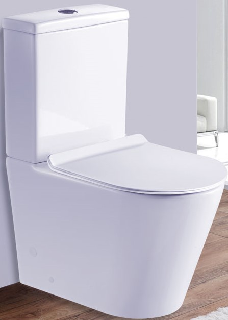 Унитаз напольный Esbano Alagon-C White безободковый белый (комплект) ESUNALAGCW 