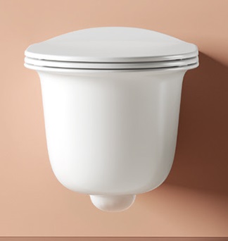 Унитаз подвесной Artceram Chic CHV001 05 00 безободковый крышка дополнительно белый матовый 