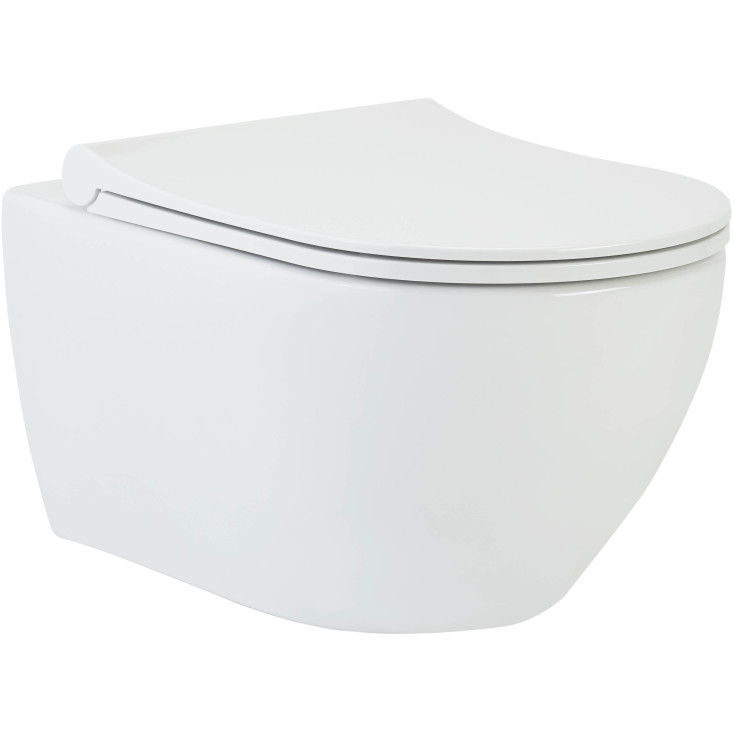 Унитаз подвесной beWash Bogen 88303201 белый, безободковый (комплект) 