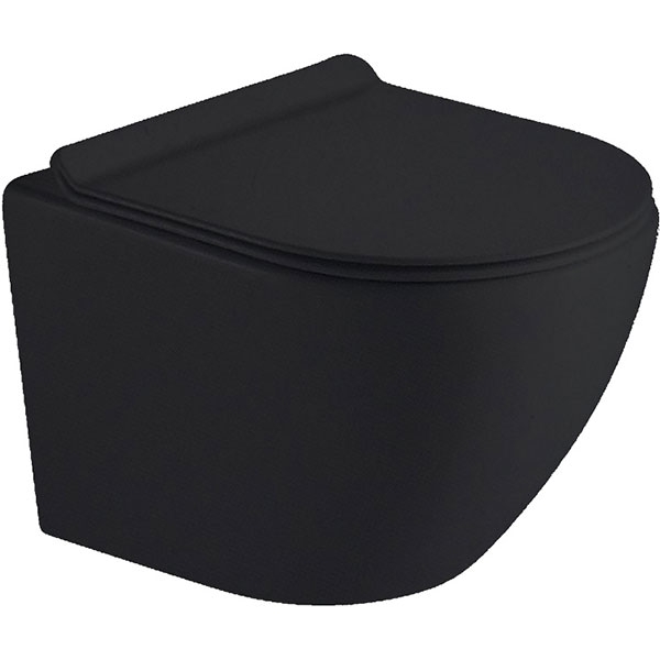 Унитаз Timo Kulo TK-403 MB черный матовый  (комплект) 