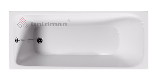Ванна чугунная 170х70 Goldman Comfort CF17070 с отверстиями для ручек 
